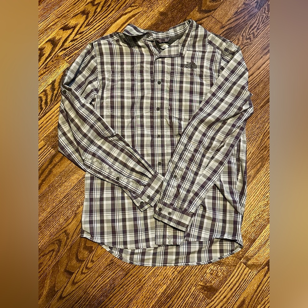 The North Face Plaid Long Sleeve Button Down